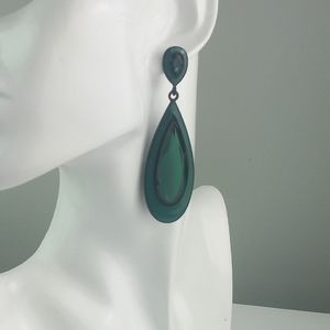Big abd Fabulous Green Statement Earrings